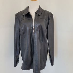 Ladies leather coat